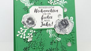Weihnachtskarte Kleegrün